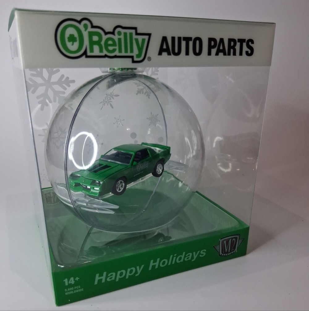 2024 M2 85’ Chevy Camero IROC Z O'Reilly Auto Christmas Ornament 1:64 Diecast